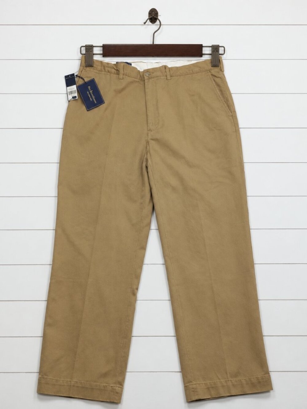 Vintage Polo Ralph Lauren Prospect Pants 38x30 Khaki Cotton Chinos NWT